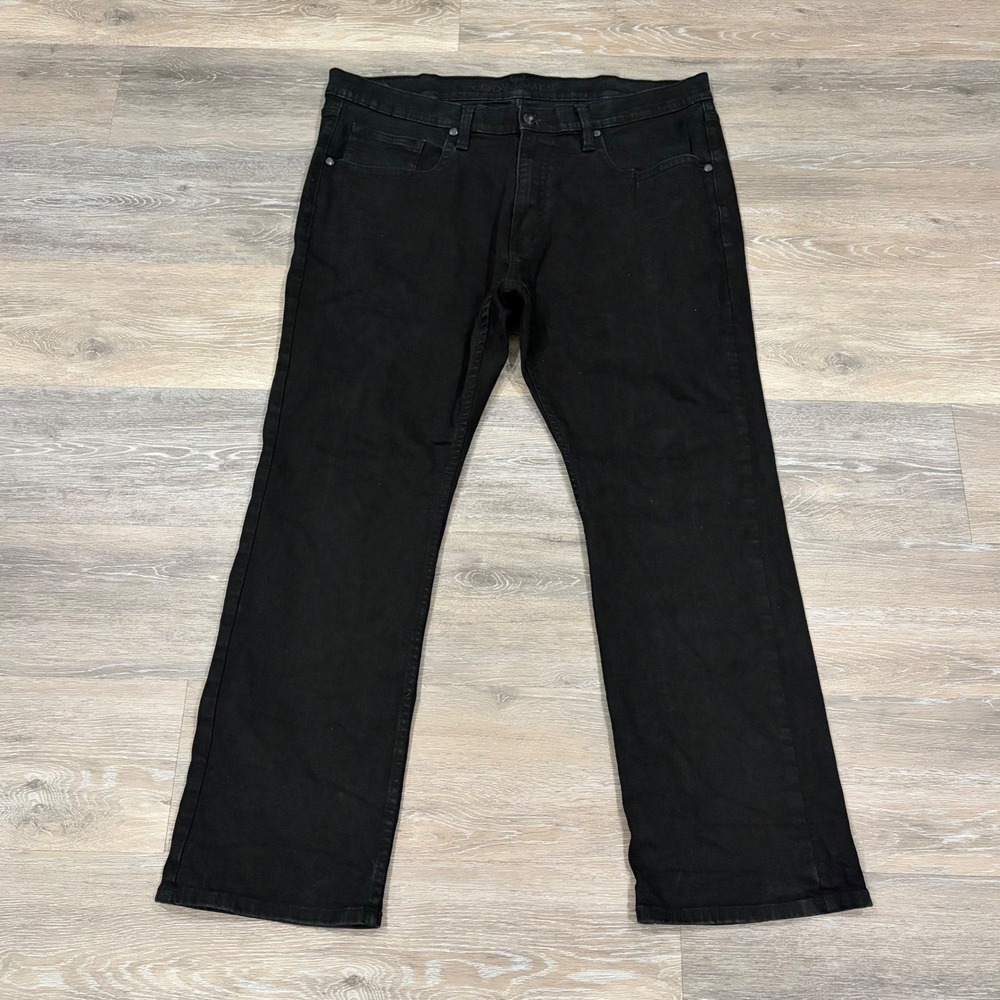 Cody James Mens Black Straight Leg Western Denim Jeans 40x30 Stretch Cotton